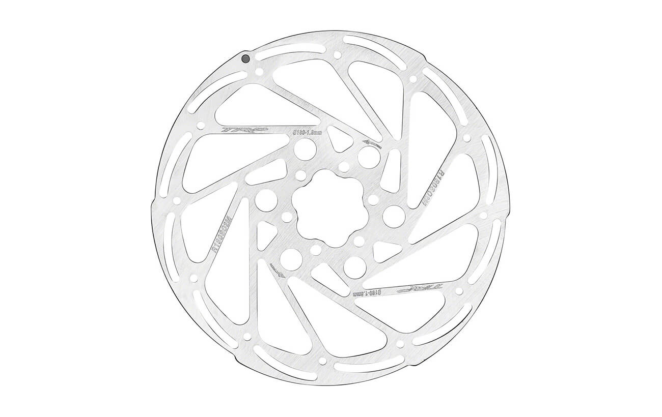 trp-r2-disc-brake-rotor-180mm TRP R2 Disc Brake Rotor - 180mm, 6-Bolt, 1.8mm, Rust Blocker Treatment, Silver, OE Packaging