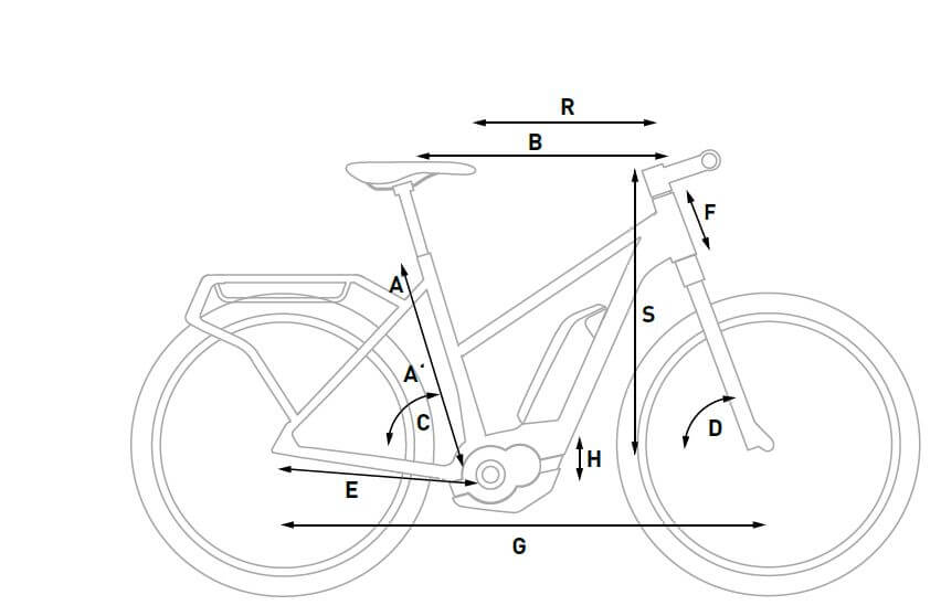 trapeze frame bike