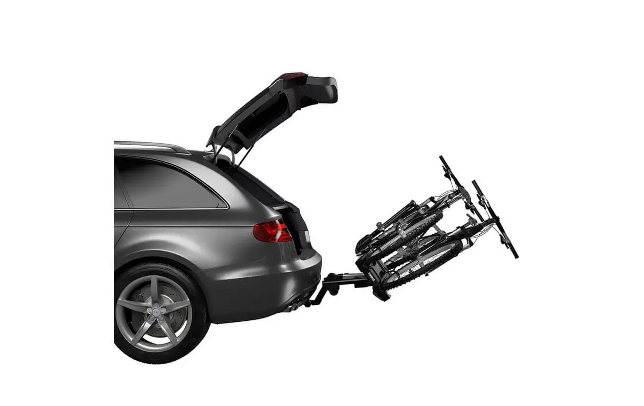  Thule EasyFold XT 2 Hitch Bike Rack - E-Bike Compatible - Fits  2 and 1, 1/4 receivers - Tool-Free Installation - Fully Foldable - Easy  Trunk Access - Fully Locking 